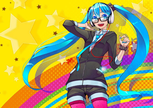 初音ミク ポップでオシャレなイラスト壁紙 ボカロ画像