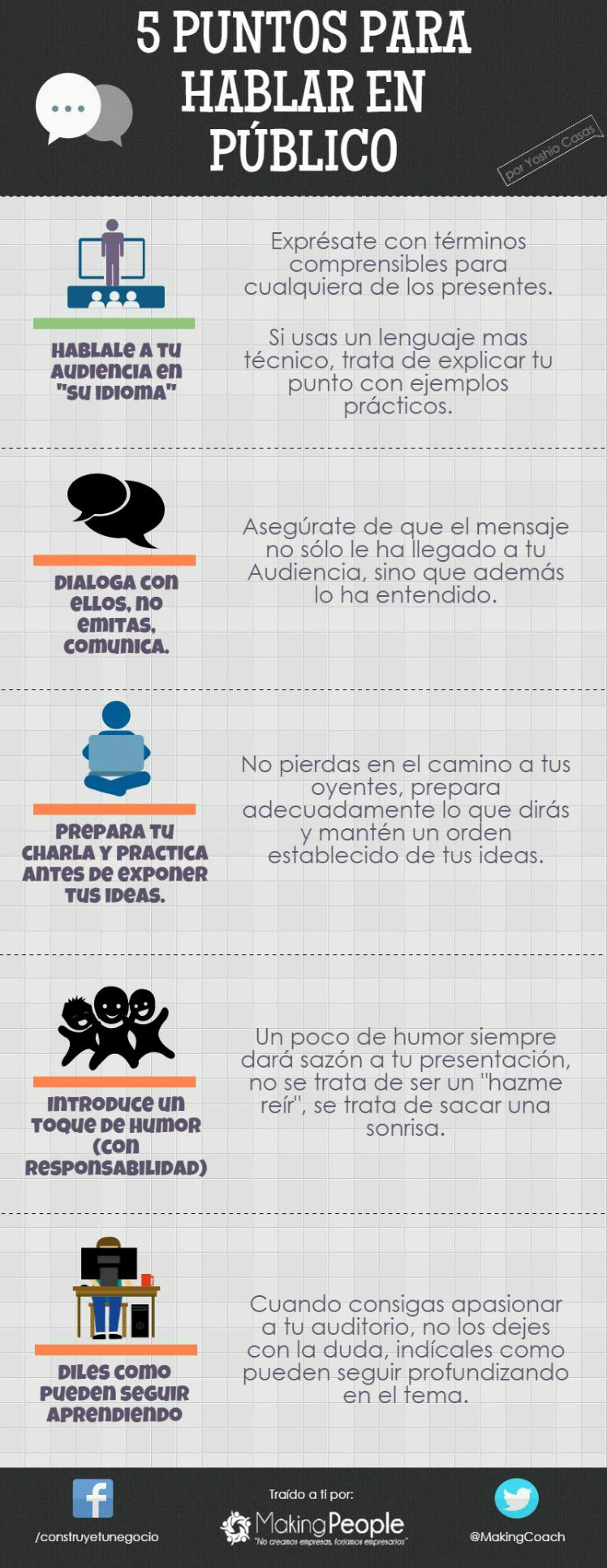 5 consejos para hablar en público