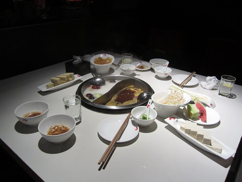 beginning to set the table