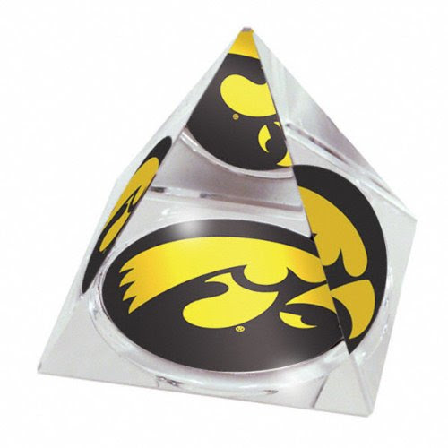 Iowa Hawkeyes Crystal Pyramid