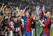 FC Barcelona Players Celebrate Champion League Triumph