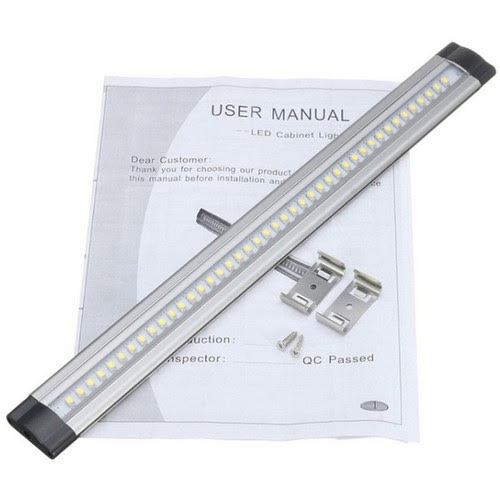 30 50cm Led Under Cabinet Cupboard Shelf Lamp Strip Light Uk Plug Home Kitchen Night Lights Home Garden