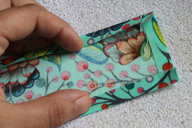 fold in edges and press