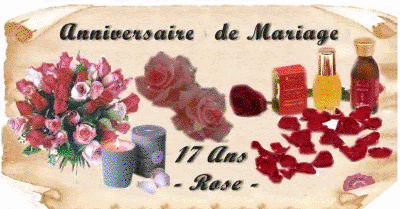 Gifs Animes Anniversaire De Mariage 17 Ans Rose