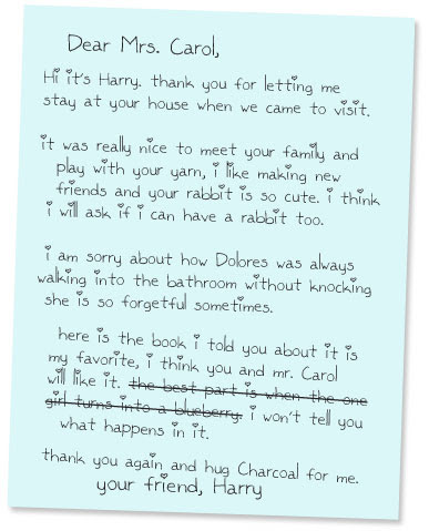 Harry to Carol