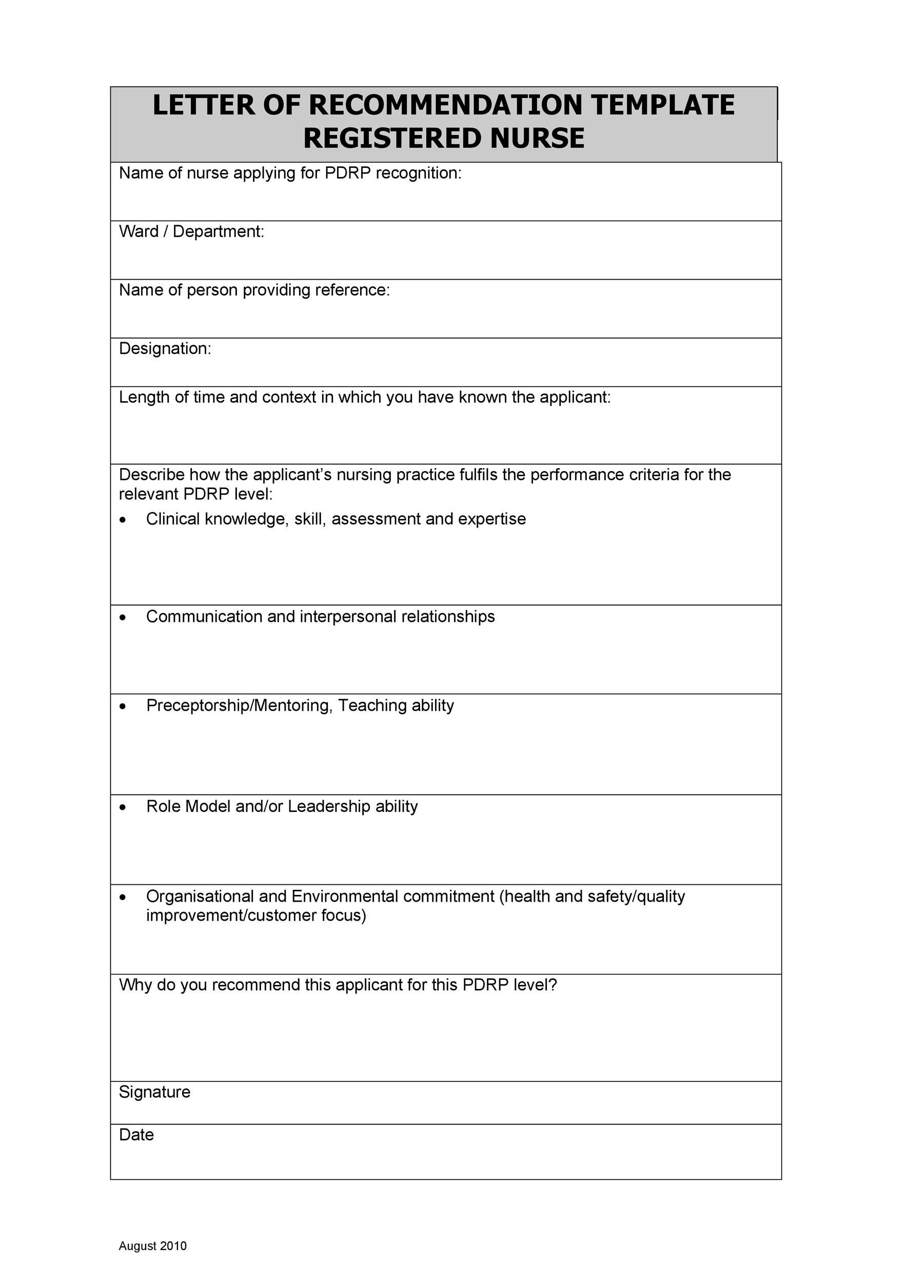 43 FREE Letter of Recommendation Templates & Samples