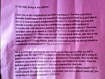 The family of a severely autistic teen in Newcastle, Canada received a hateful later Friday from an anonymous neighbor urging them to euthanize the boy