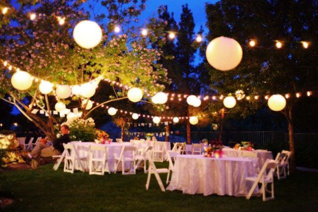 Back Yard Wedding Reception Ideas