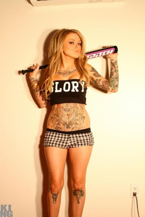 woman with tattoo
