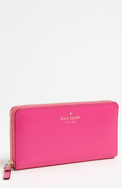 Kate Spade Mikas Pond Lacey Zip Around Wallet in Pink (vivid ...