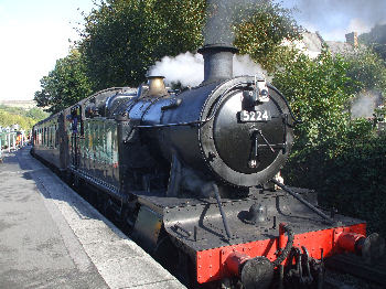 Steam trains run through