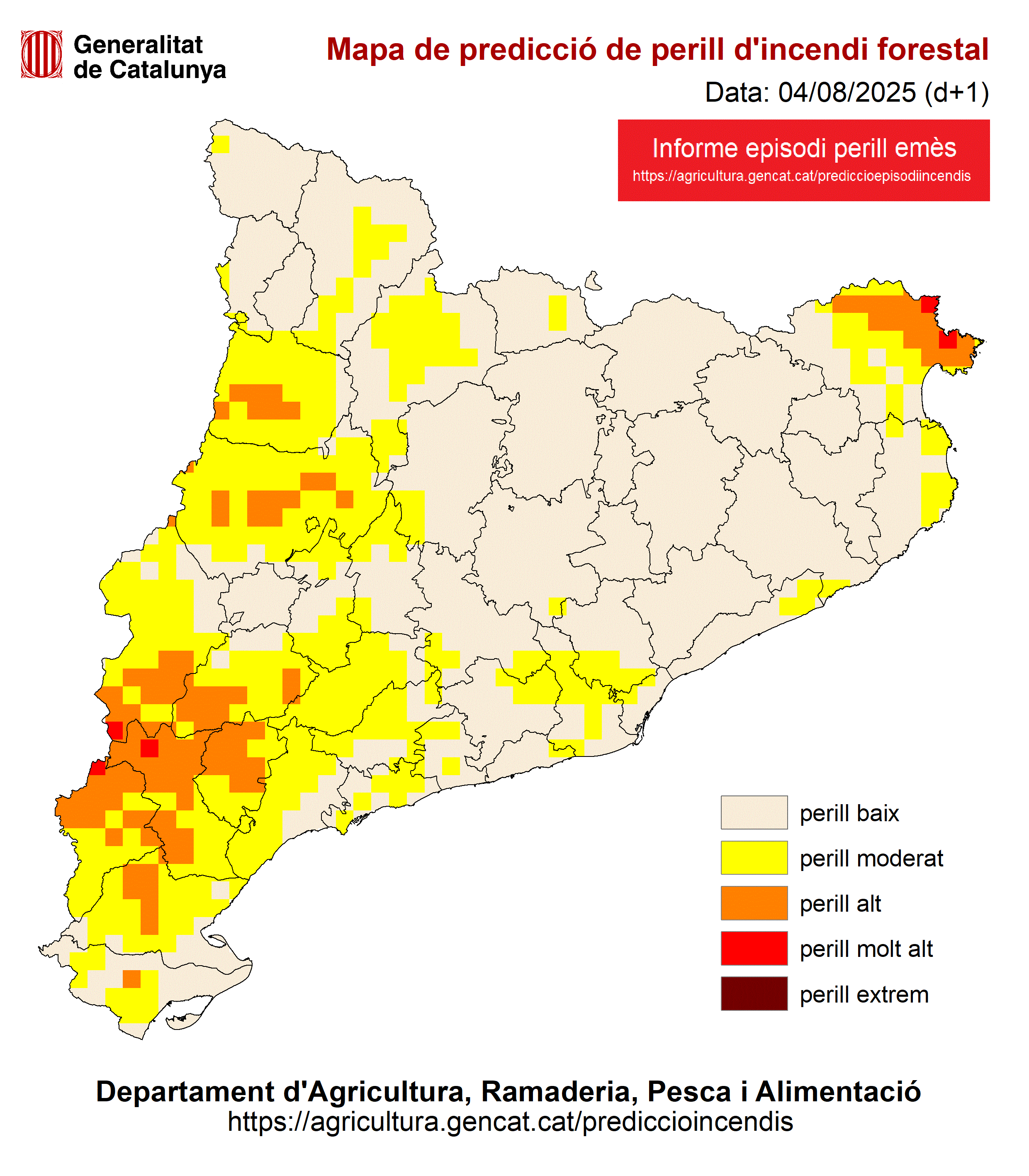 Mapa risc d'incendis