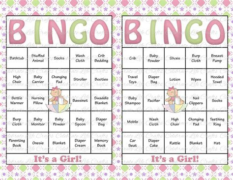 baby shower bingo cards diy printable  celebratelifecrafts