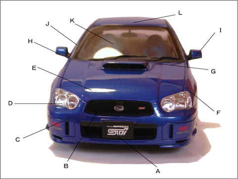 車の部品の名前 前