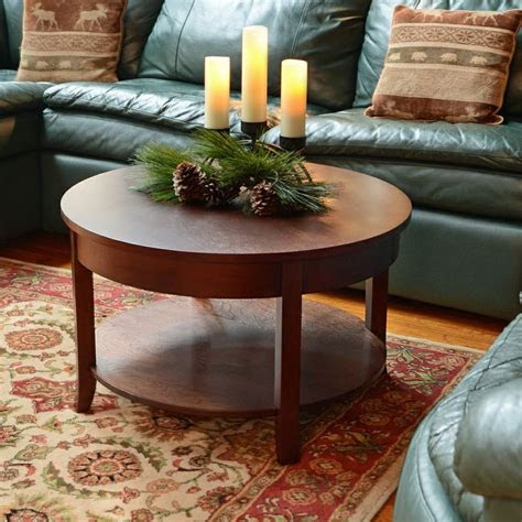 Love our coffee table and end tables also the area rug great quality. 30 Inch Round Coffee Table Collection | Roy Home Design