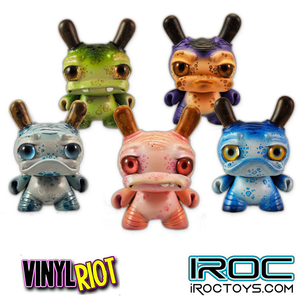 Vinyl Riot x iRoc - "Mythical Misfits" custom 3" Dunny series release details!!!