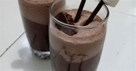 resep beng beng milkshake enak  sederhana cookpad