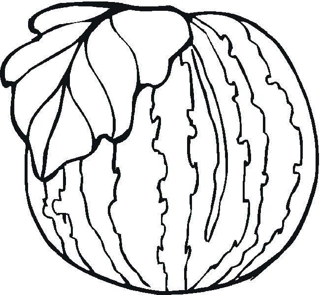 Cute Watermelon Coloring Pages at GetColorings.com | Free ...