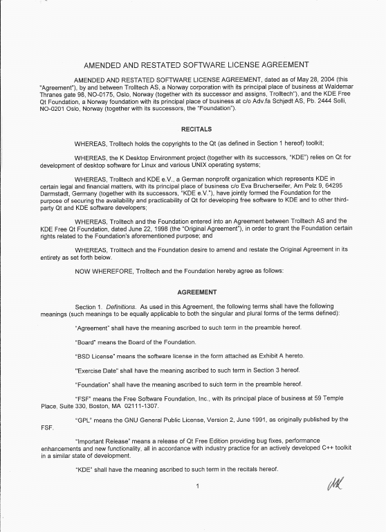 Agreement の意味と例文 例文 Info