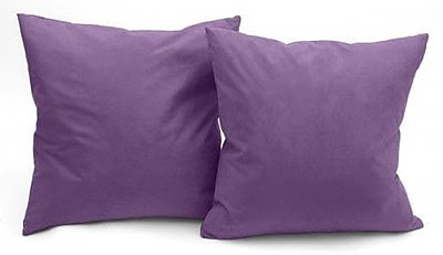 Deluxe Comfort Microsuede Couch Pillow (Set of 2) ; Light Purple