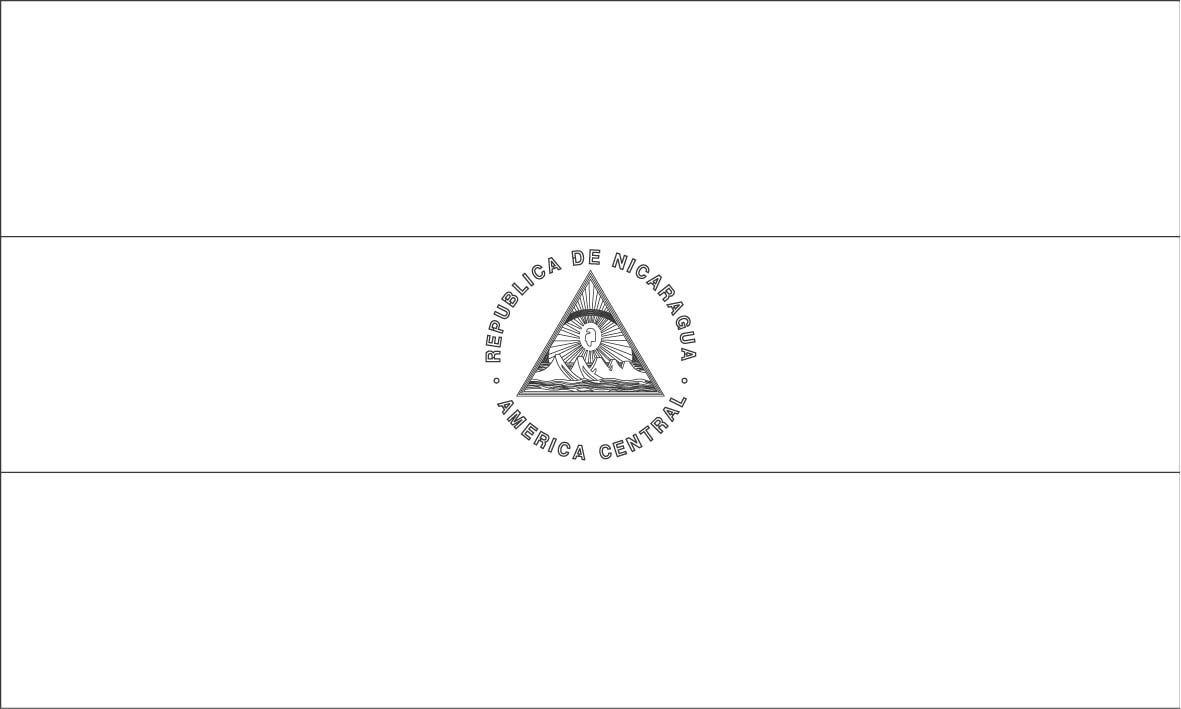 nicaragua flag coloring sheets