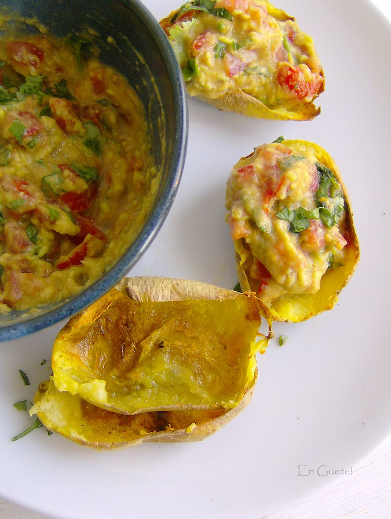 Papitas con guacamole