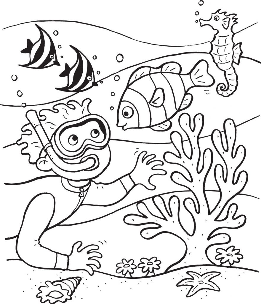 Aquatic Coloring Pages at GetColorings.com | Free printable colorings