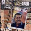 Pôster de Hugo Cháves em favela populosa de Caracas; presidente segue internado em Cuba