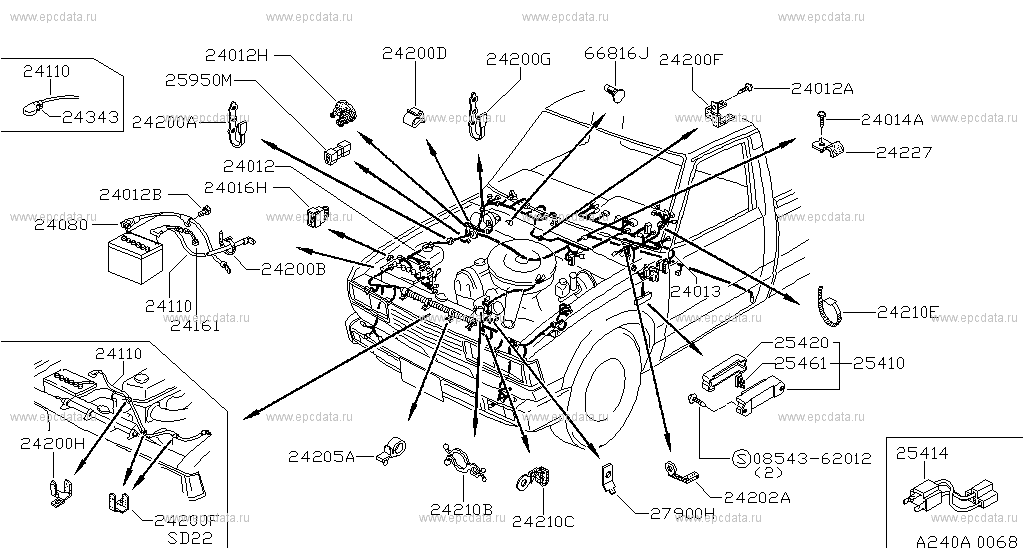 240 Wiring For Pickup 720 Nissan Pickup Auto Parts