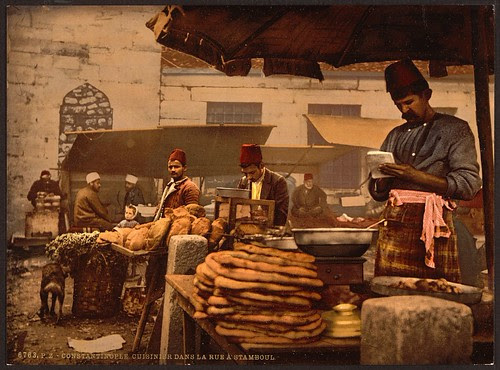 [Cook in the rue de Stamboul, Constantinople, Turkey] (LOC)