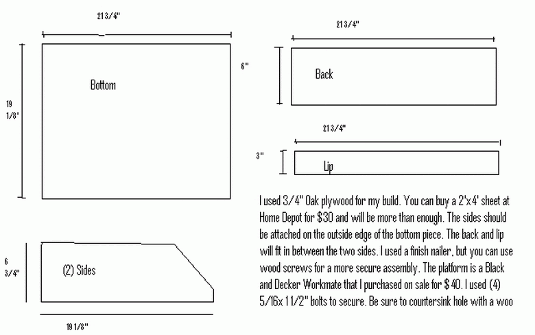 Portable Reloading Bench Plans