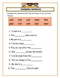 Suitable for kindergarten, preschool, prep, grades 1, 2 and 3. cvc words interactive worksheet in 2021 cvc words word online