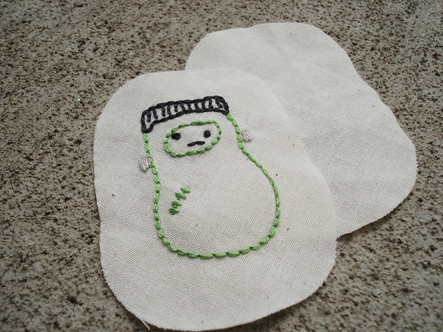 embroidered magnet