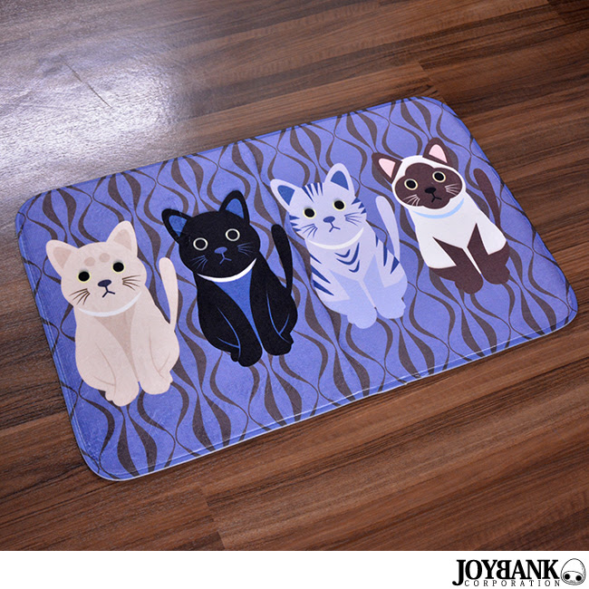 ワールドインポートjj Byしゅぷれーむ 商品詳細 フロアマット 猫 キッチン 玄関 ねこ すべり止め ネコ柄 キャット インテリア