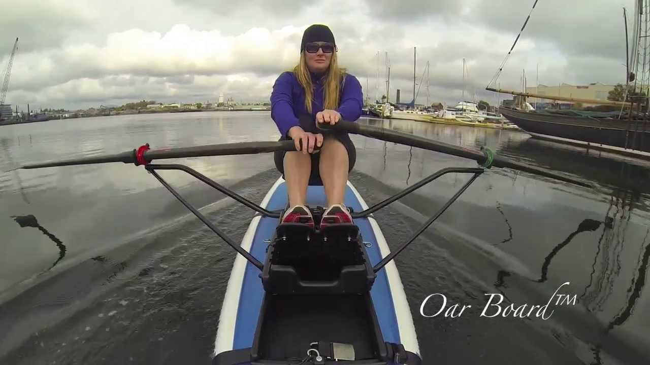 Oar Boardâ¢ Stand Up Paddleboard Rower Demonstration - YouTube