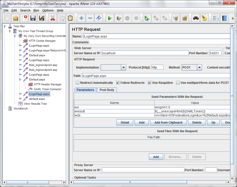 Referencing the parameter