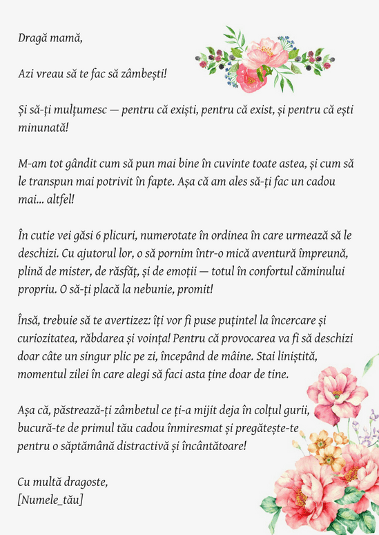 Cutia Dragă Mamă Scumpa Mea Ada B