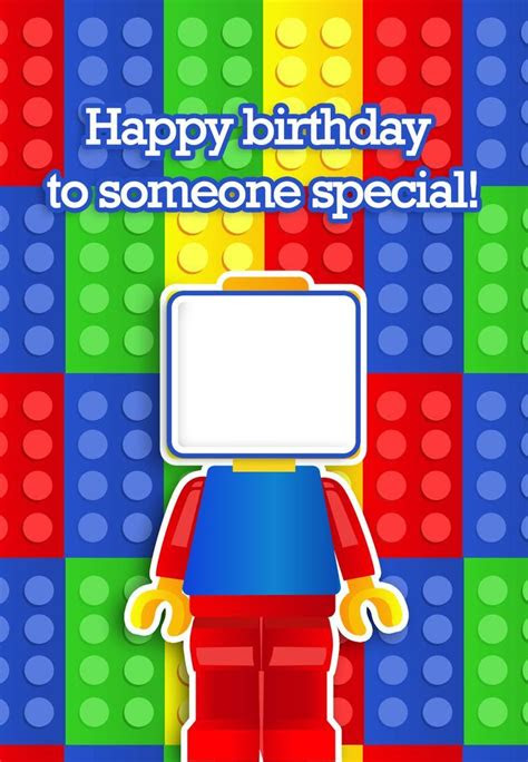 Use them as decorations, a fun activity for the kids, . freeprintablehappybirthdaylegocard lego birthday cards birthday