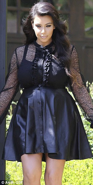 The fringe is gone! Kim Kardashian swept her bangs to the side as she stepped out on Thursday to head to a TV appearance. The day before she had worn the style sharp and straight across her face 