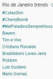 Trending Topics no Rio às 17h16 (Foto: Reprodução)