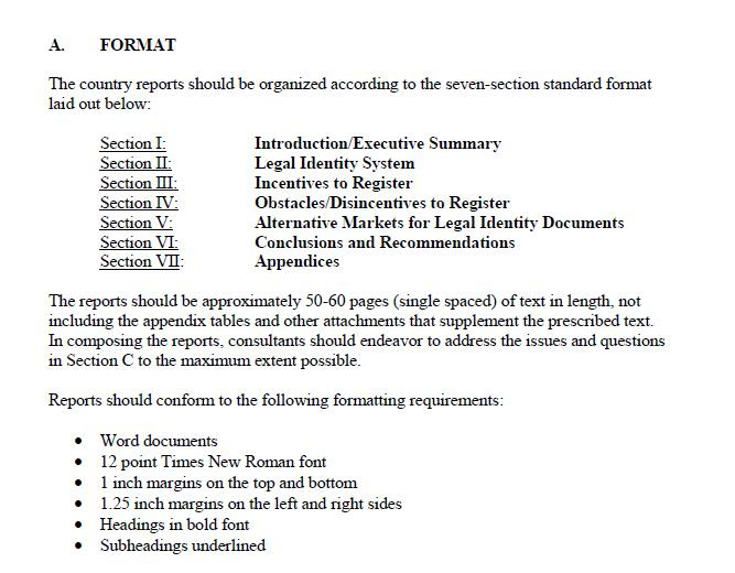Research Methodology Format