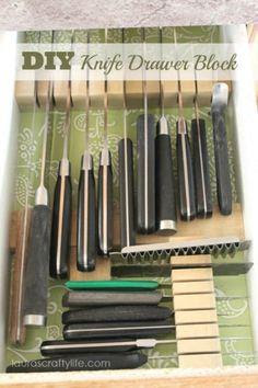 Over 30 DIY Knife Block Plans and Holder Plans - PlansPin.com