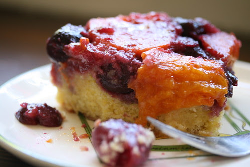 Apricot Cherry Upside Down Cake