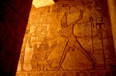 war on the walls at Abu Simbel