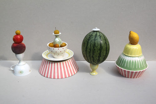 fruit sculptures