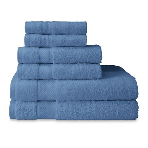 Germophobic people are not the only people who hope their family and guests remember to wash their hands after using the bathroom. Cannon Ringspun Cotton 6-Piece Bath Towel Set - Home - Bed