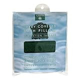 Terry Covered Bath Pillow - Dark Green, 1 ea