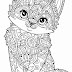 Kitten Coloring Pages Free : Your kids will increase their vocabulary by learning about different anima.