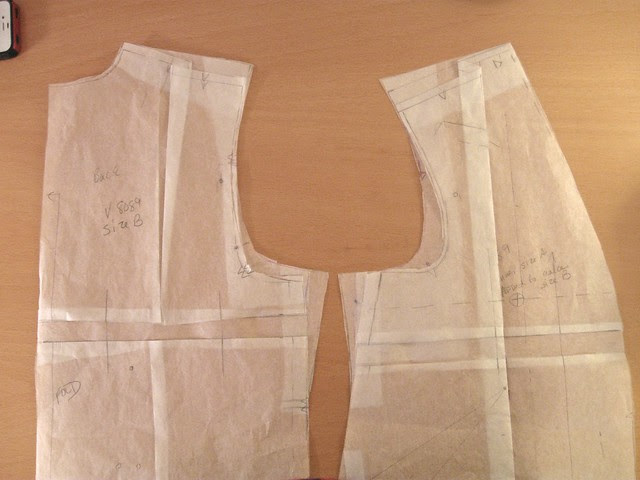 Final pattern pieces