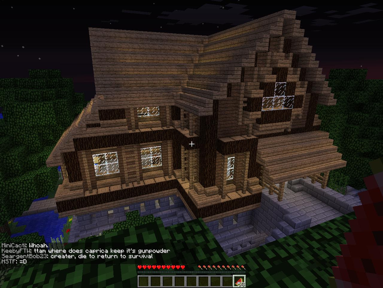 My old house. Stone and Wood. : Minecraft